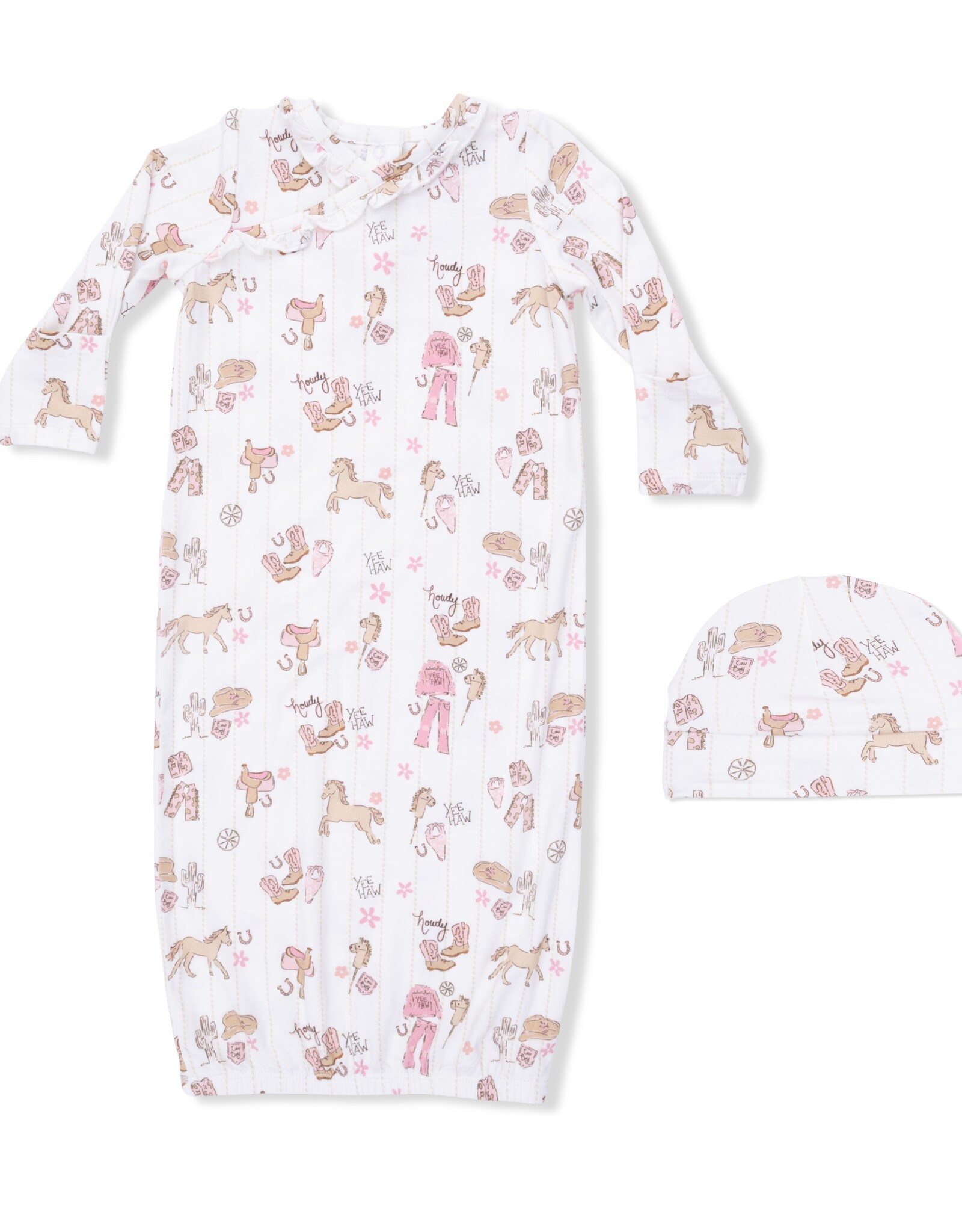 Angel Dear ADS26 Kimono Gown & Hat Cowgirl Nursery
