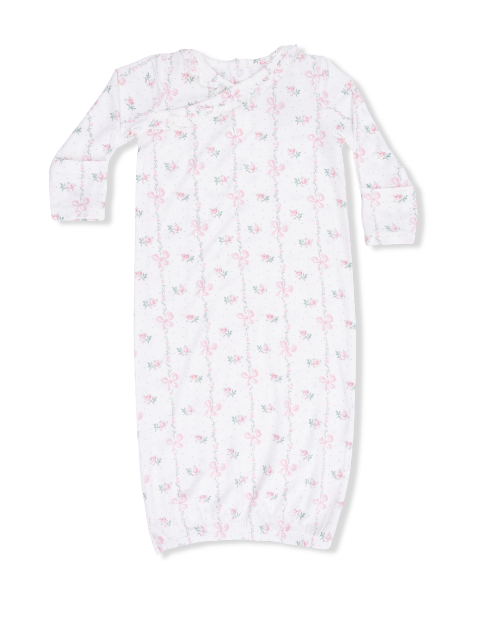 Angel Dear ADS26 Kimono Gown & Headband Dainty Buds & Bows