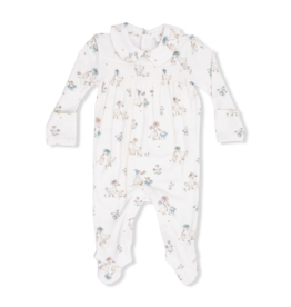 Angel Dear Smocked Peter Pan Footie Flower Ducklings