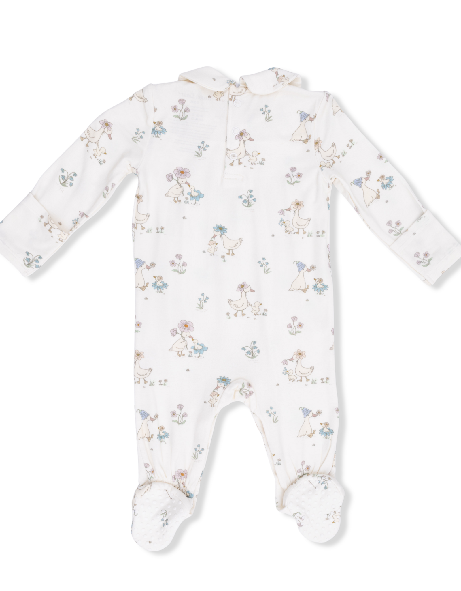 Angel Dear ADS26 Smocked Peter Pan Footie Flower Ducklings