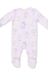 Angel Dear ADS26 2 Way Zipper Footie Vintage Spring Ducklings Pink