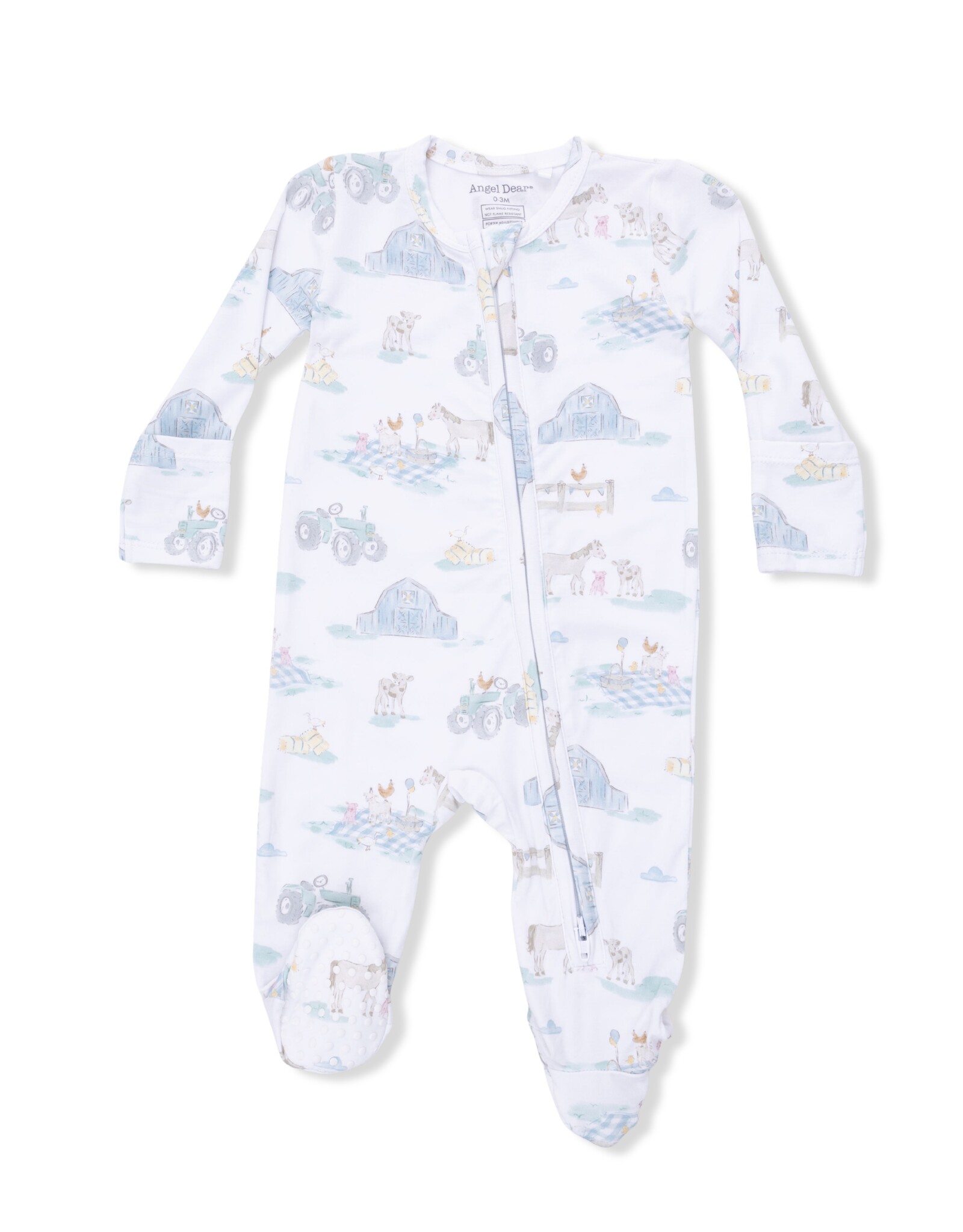 Angel Dear ADS26 2 Way Zipper Footie Farm Animal Party
