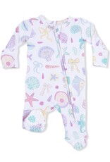 Angel Dear ADS26 2 Way Zipper Ruffle Footie Beach Days