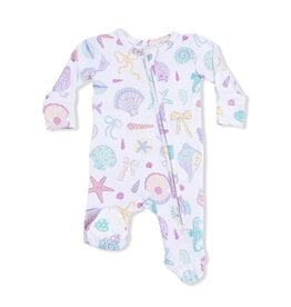 Angel Dear 2 Way Zipper Ruffle Footie Beach Days