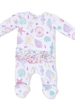 Angel Dear ADS26 2 Way Zipper Ruffle Footie Beach Days