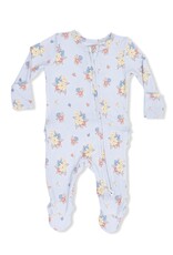 Angel Dear ADS26 2 Way Zipper Ruffle Footie Country Stitch Floral