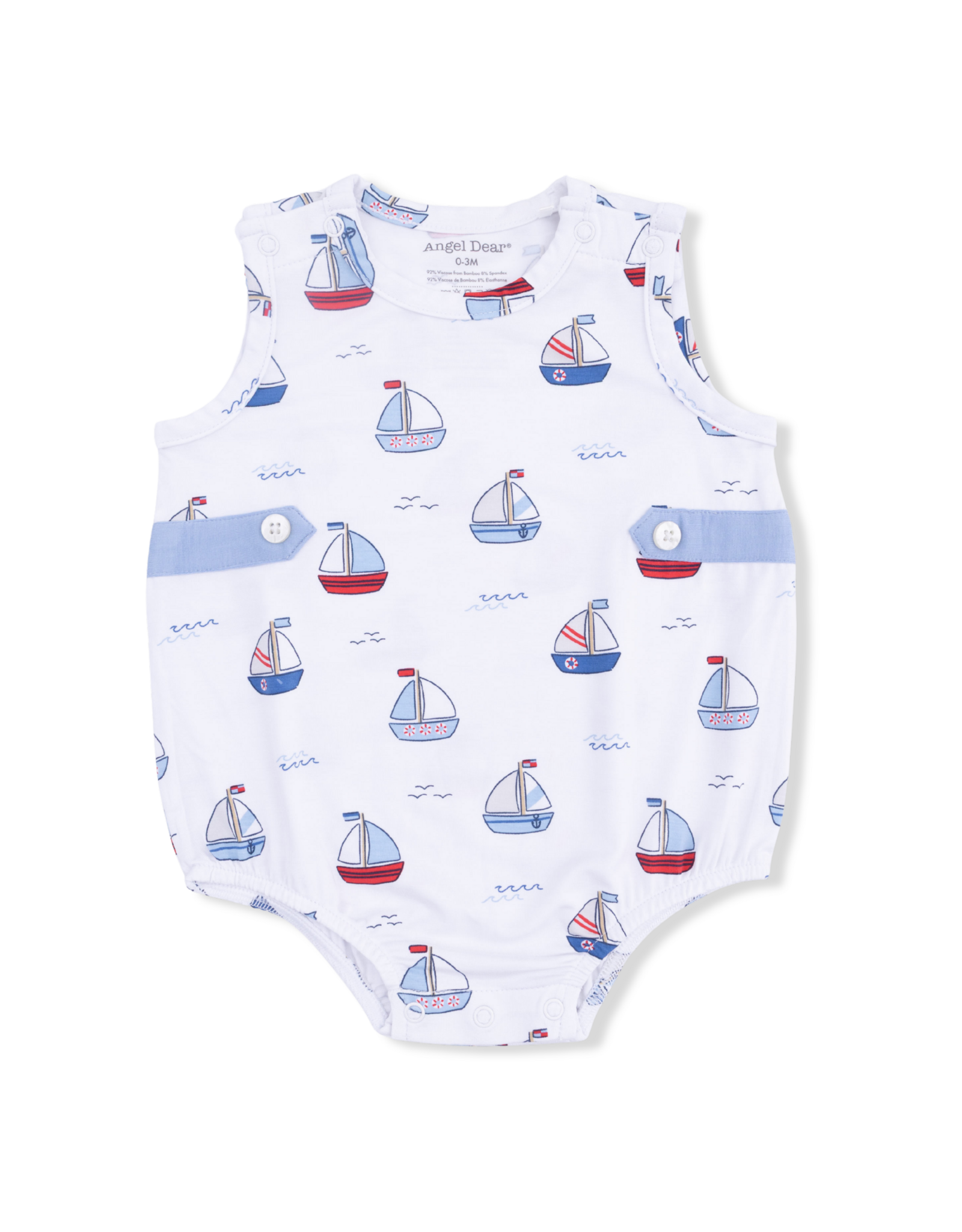 Angel Dear ADS26 Bubbly Sailboats Blue Bubble