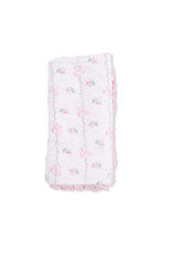 Angel Dear ADS26 Ruffle Blanket Dainty Buds & Bows 35x26