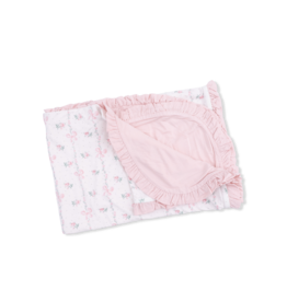 Angel Dear Ruffle Blanket Dainty Buds & Bows 35x26