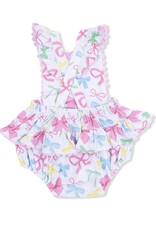 Angel Dear ADS26 Sweet Bows Ric Rac Ruffle Sunsuit