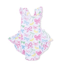 Angel Dear Sweet Bows Ric Rac Ruffle Sunsuit