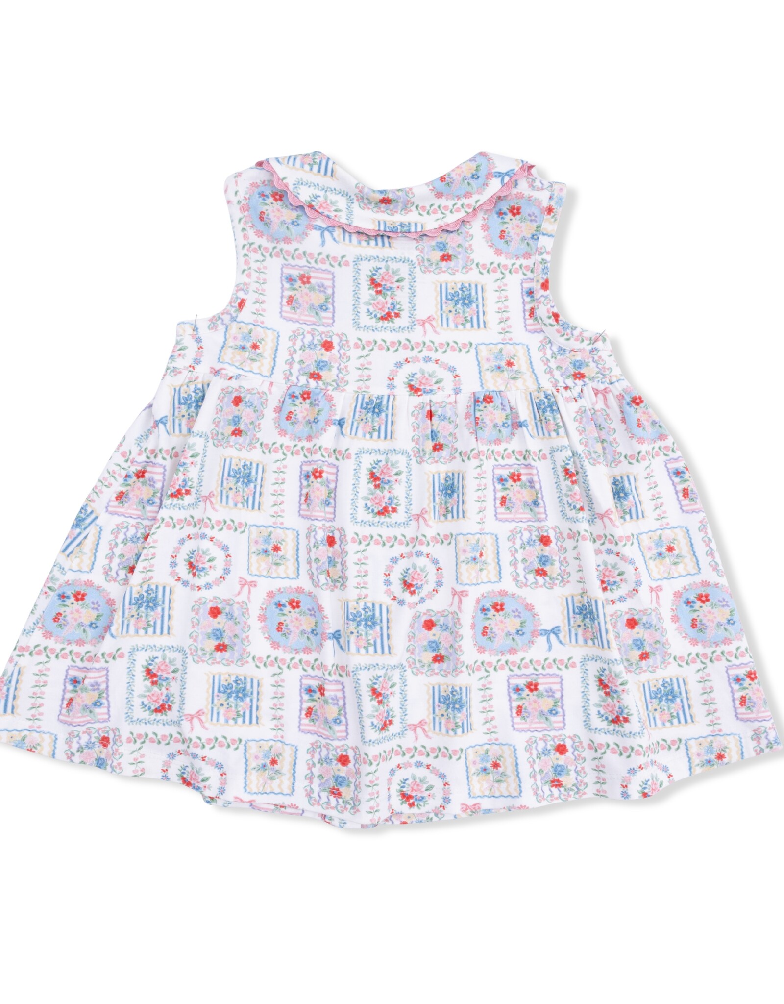 Angel Dear ADS26 Julep's Floral Patchwork Dress/Bloomer