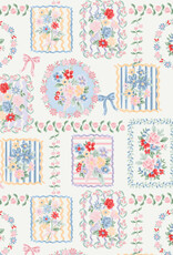 Angel Dear ADS26 Julep's Floral Patchwork Ric Rac Ruffle Sunsuit