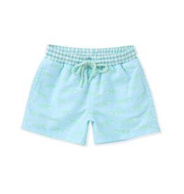 Swoon Baby Blue Alligator Swim Trunk