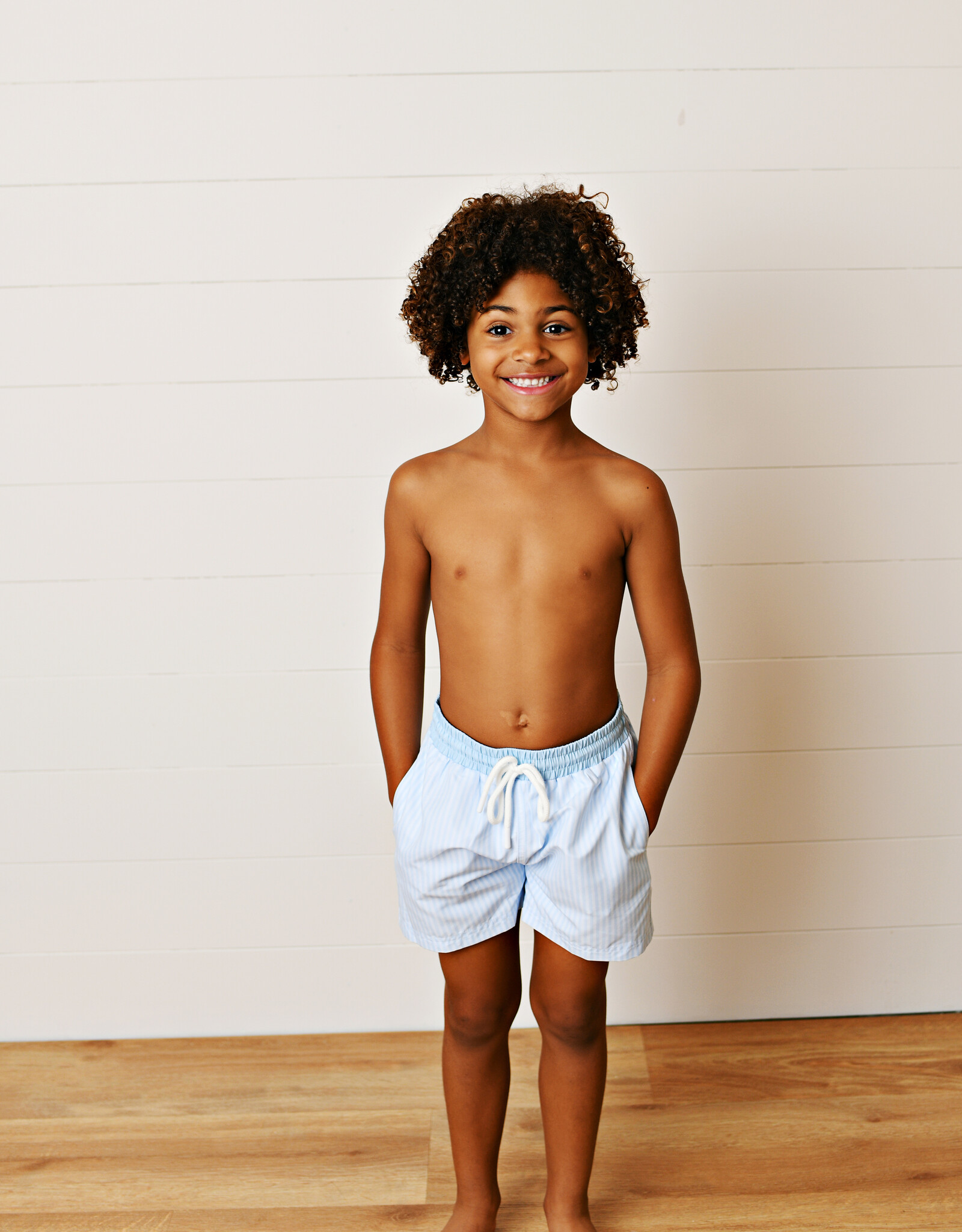 Swoon Baby 2679 Blue Stripes Swim Trunk