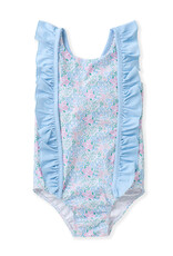 Swoon Baby 2615 1Pc Swimsuit Blue/Pink Floral