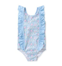 Swoon Baby 1Pc Swimsuit Blue/Pink Floral