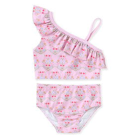 Swoon Baby 2 Pc Ruffle Swimsuit Pink Floral