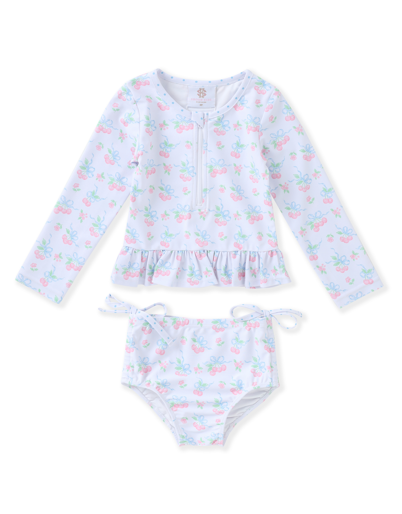 Swoon Baby 2653 L/S Rashguard Swimsuit Cherries