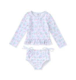 Swoon Baby (Size 18m) Long Sleeve Rashguard Swimsuit Cherries