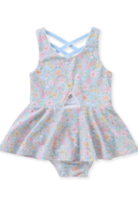 Swoon Baby 2635 1 Pc Swimsuit Blue Floral