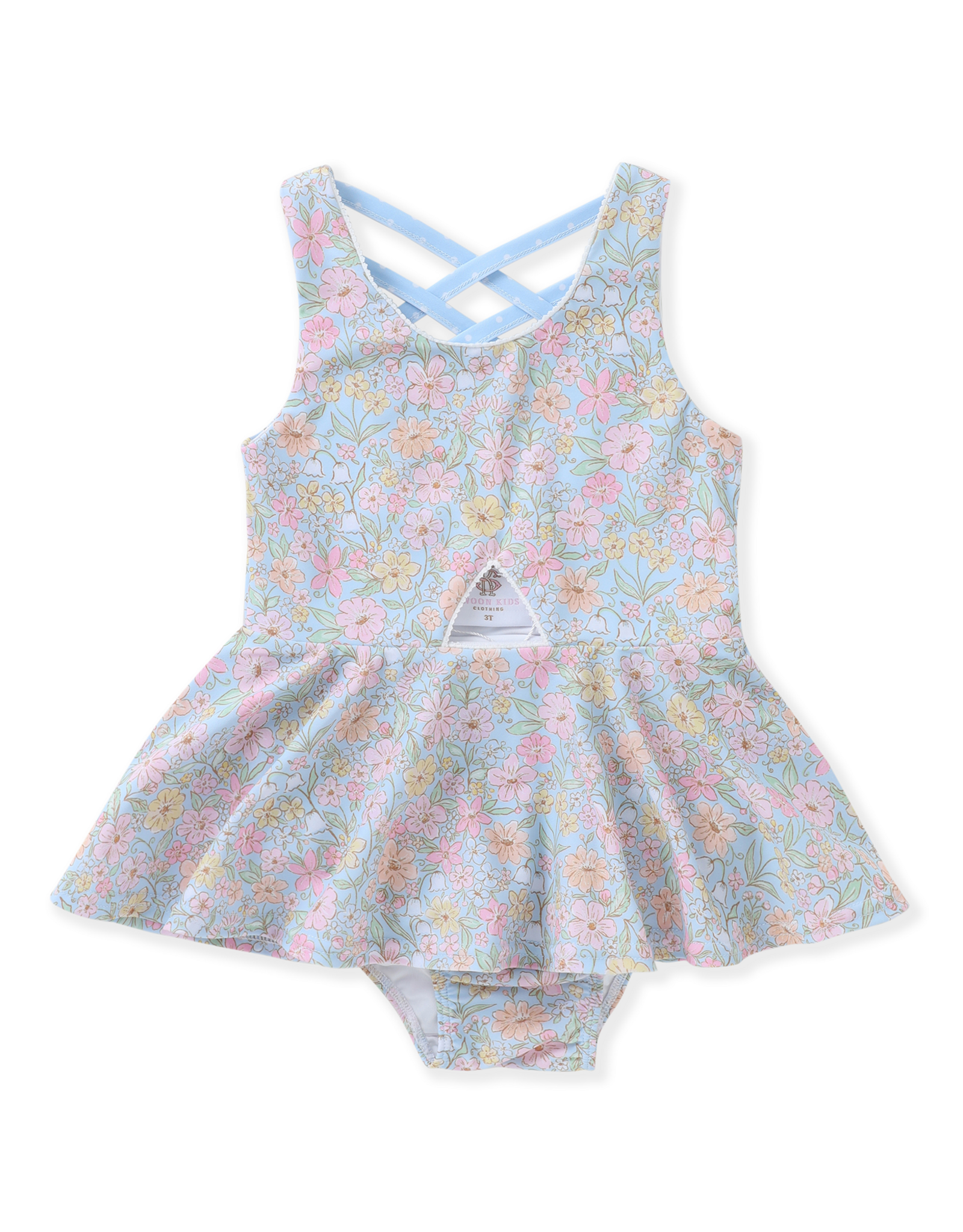 Swoon Baby 2635 1 Pc Swimsuit Blue Floral