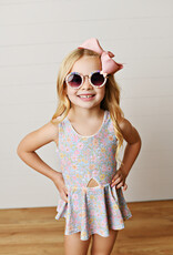 Swoon Baby 2635 1 Pc Swimsuit Blue Floral