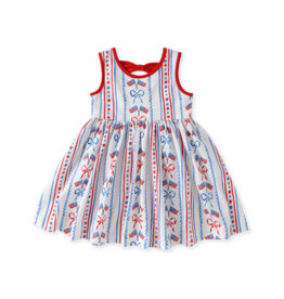 Swoon Baby Flair Dress Flags & Bows