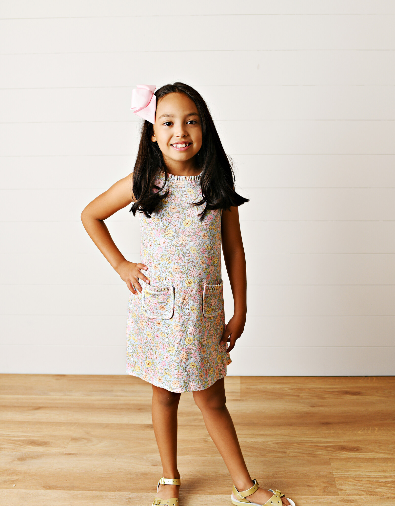 Swoon Baby 2631 Pocket Dress Blue Floral
