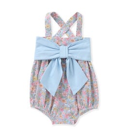 Swoon Baby Bow Bubble Blue Floral