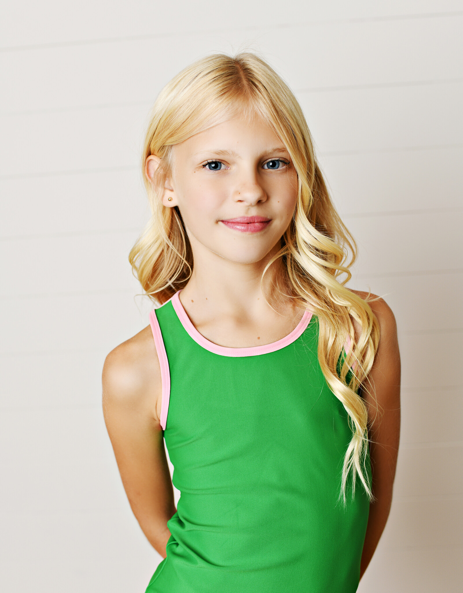 Swoon Baby 2634 Country Club Green/Pink Active Tank