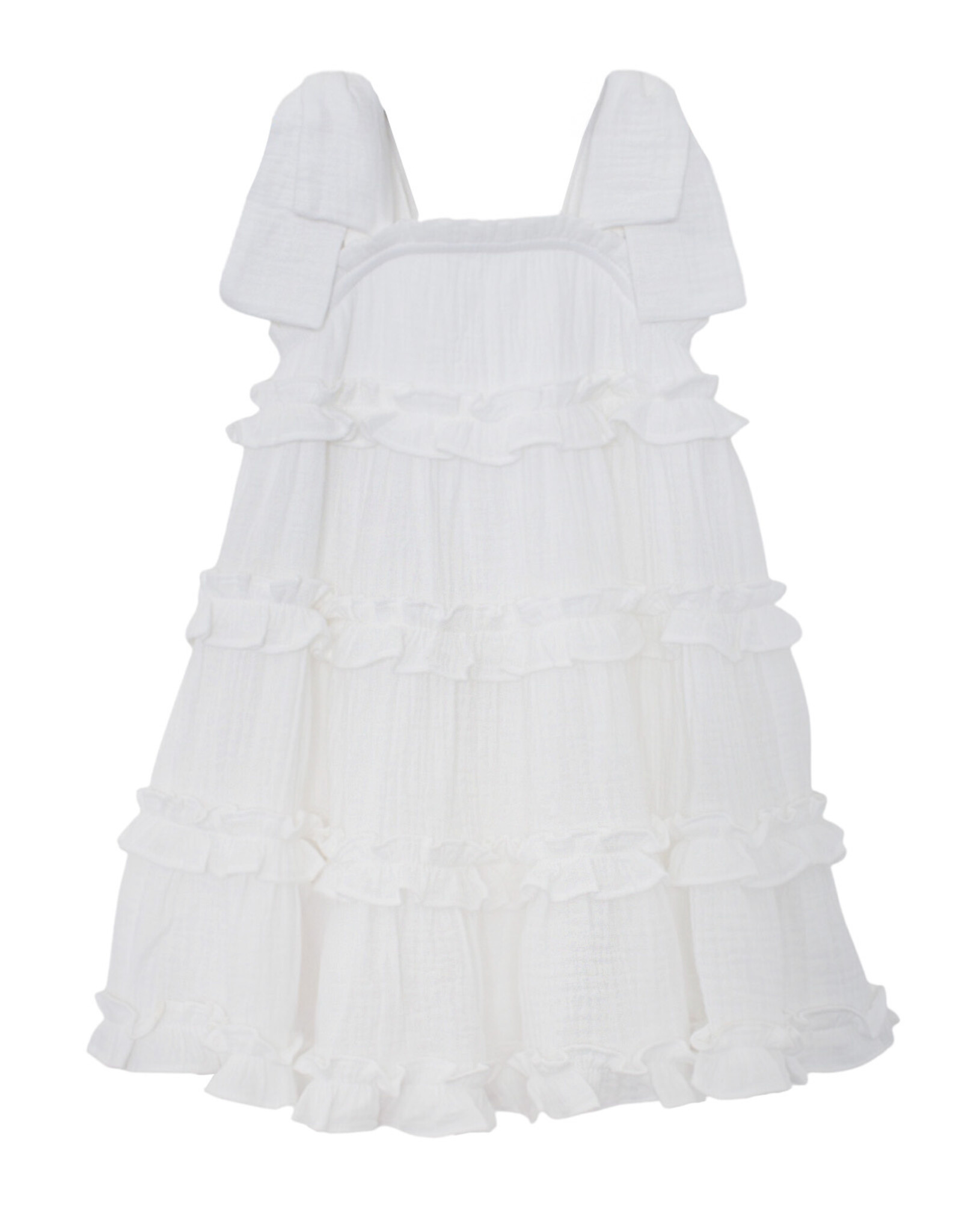 Mabel and Honey 7917WE Birds of Feather White Dress