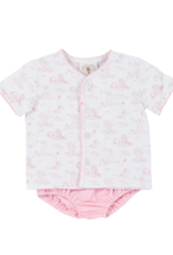 Cypress Row Little Layette Set Snips and Snails PINK