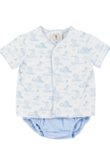 Cypress Row Little Layette Set Snips and Snails BLUE