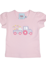The Smiley Crab S26 Shirt Pink Wagon Cart/Rainbow