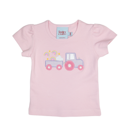 The Smiley Crab Shirt Pink Wagon Cart/Rainbow