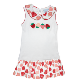 The Smiley Crab (Size 4T) Strawberries Skort Set
