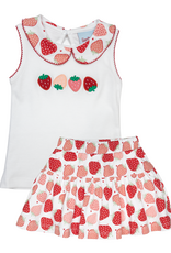 The Smiley Crab S26 Strawberries Skort Set