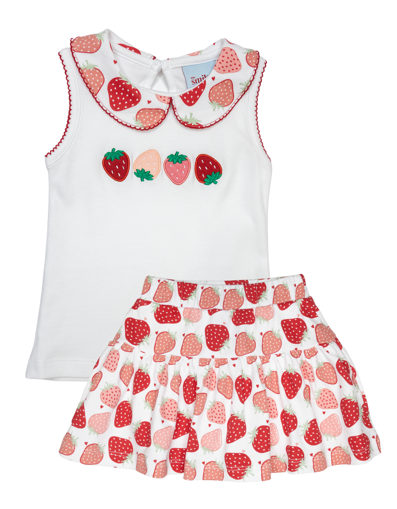 The Smiley Crab S26 Strawberries Skort Set