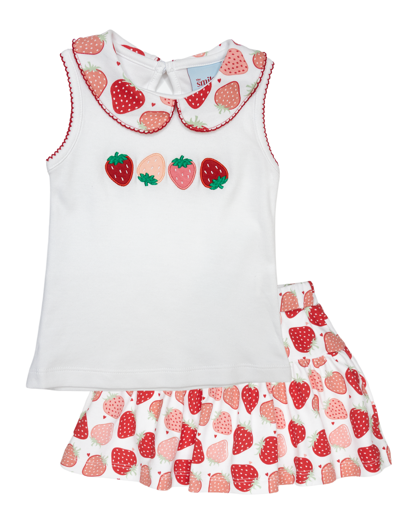 The Smiley Crab S26 Strawberries Skort Set