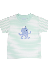 The Smiley Crab S26 SS Shirt Light Jade Octopus