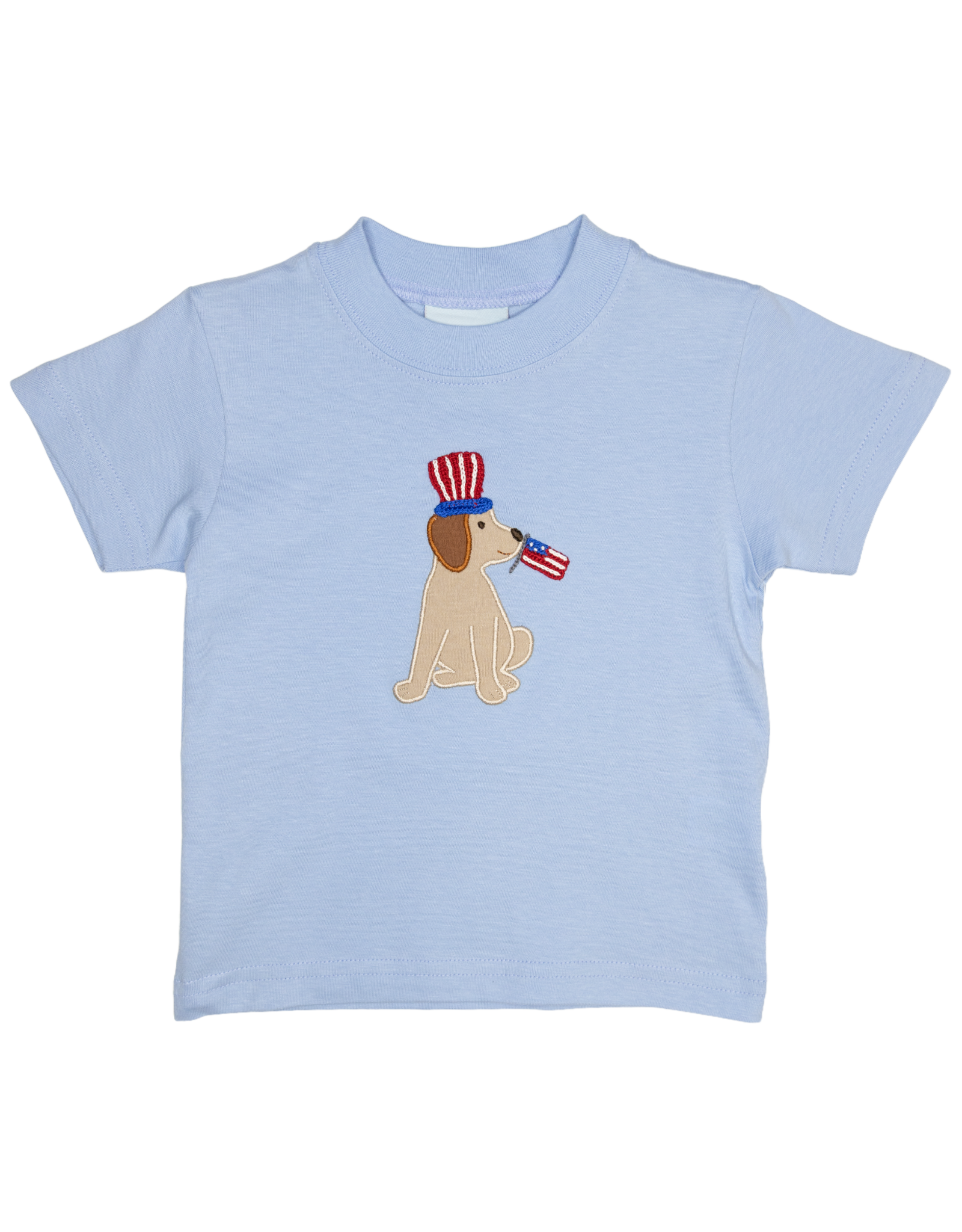 The Smiley Crab S26 SS Shirt Blue Puppy Flag