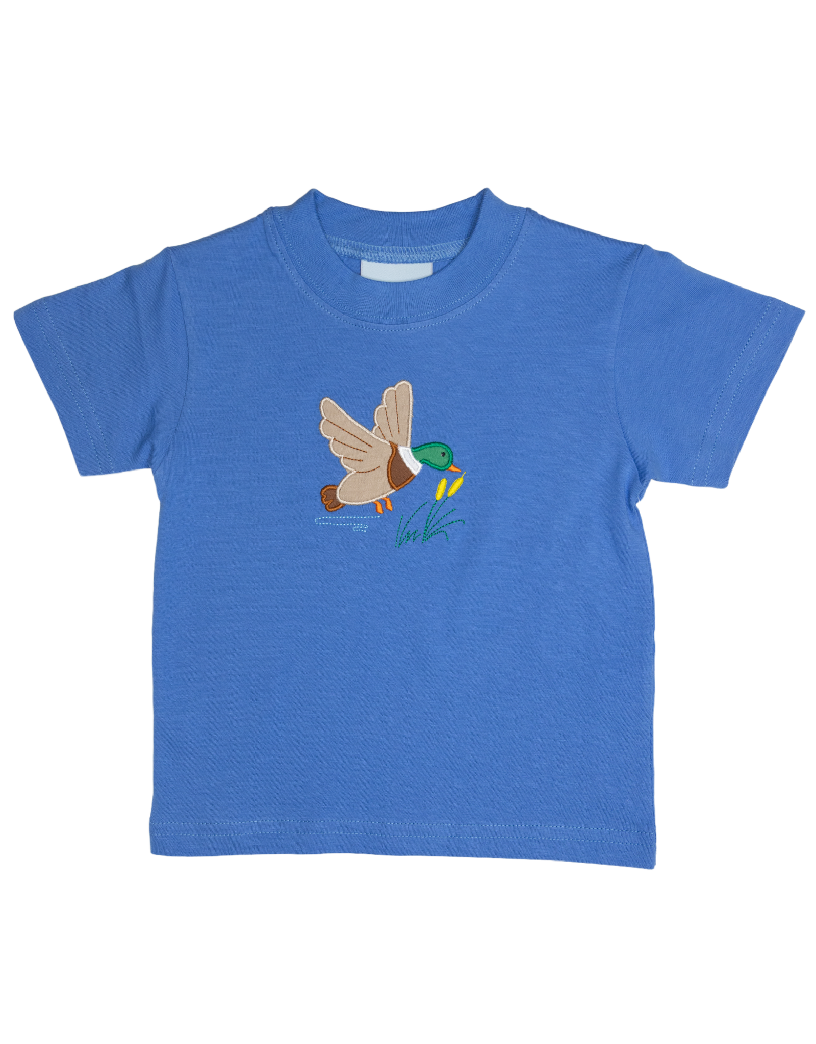 The Smiley Crab S26 SS Shirt Blue Mallard Cattails