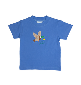 The Smiley Crab Short Sleeve Shirt Blue Mallard Cattails