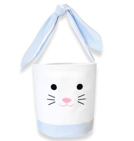 Bits & Bows Easter Bunny Basket Tote Blue