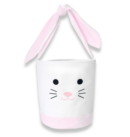 Bits & Bows Easter Bunny Basket Tote Pink