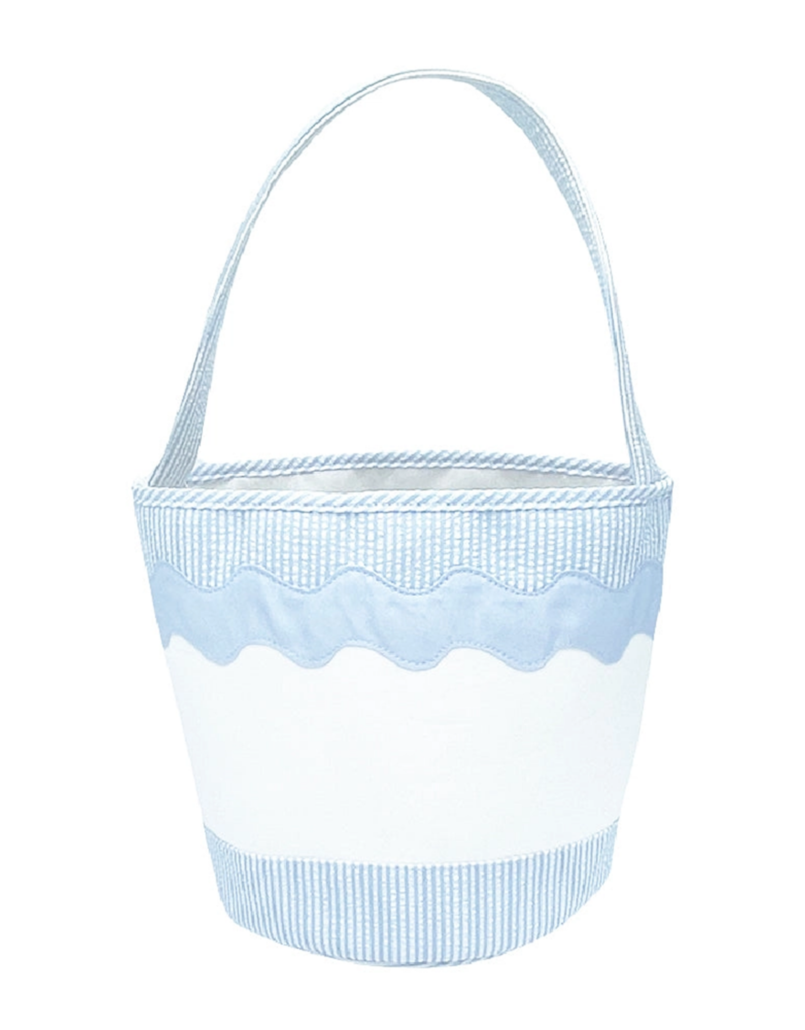 Bits & Bows BB Blue Seersucker Tote