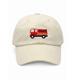 Bits & Bows Khaki Firetruck Hat