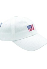 Bits & Bows BB White American Flag Bow Hat
