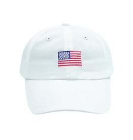 Bits & Bows White American Flag Hat